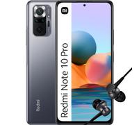 Xiaomi Redmi Note 10 Pro Smartphone Schermo da 6,67" 120Hz AMOLED, Snapdragon 732G, Quadrupla Fotocamera da 108 MP, 5020 mAh + Mi In Ear Black, Colore Onyx Gray, 8 + 128 GB