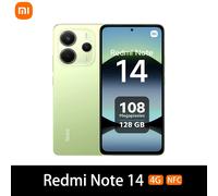 Xiaomi Redmi Note 14 4G NFC helium G99-Ultra 6,67 ''schermo amoled 120 Hz 108 MP IA fotocamera 5500 mAh batteria,Caricabatterie non incluso Lime Green