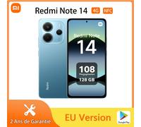 Xiaomi Redmi Note 14 4G NFC, schermo AMOLED 6,67 ", fotocamera 108MP, schermo 120Hz, batteria 5500 mAh, caricabatterie non incluso Ocean Blue
