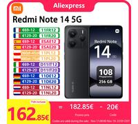 Xiaomi Redmi Note 14 5G Versione Europea 8+256GB Dimensity 7025-Ultra AMOLED Display 6.67" 120Hz 108MP Fotocamera Principale OIS 45W Ricarica, IP64, NFC