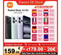 Xiaomi Redmi Note 14 5G Versione Europea 8+256GB Dimensity 7025-Ultra AMOLED Display 6.67" 120Hz 108MP Fotocamera Principale OIS 45W Ricarica, IP64, NFC