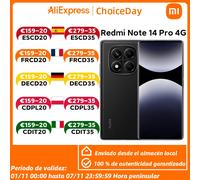 Xiaomi Redmi Note 14 Pro 4G Versione Europea 8+256GB MediaTek Helio G100-Ultra Display AMOLED da 6,67" 120Hz Fotocamera principale OIS da 200MP, Ricarica da 45W, Batteria da 5500 mAh, IP64, NFC