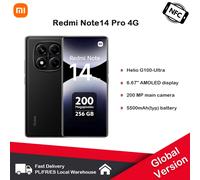 Xiaomi Redmi Note 14 Pro 4G versione globale NFC con caricabatterie per Smartphone da 45W 200MP MediaTek Helio G100-Ultra 120Hz 5500mAh fotocamera
