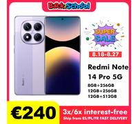 Xiaomi Redmi Note 14 Pro 5G 8GB/256GB 12GB/256GB 12GB/512GB NFC versione globale cellulare Black