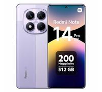 XIAOMI Redmi Note 14 Pro 5G Smartphone, 12 GB RAM 512 GB, 6.67 Inches, Rhythm Eye Protection, Fingerprint Unlock, Dual Card Dual Standby, Curved Screen, NFC, 45W Wired Fast Charging, Viola lavanda