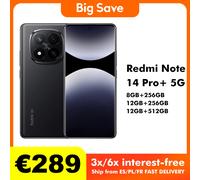 Xiaomi Redmi Note 14 Pro Plus 5G 8GB/256GB 12GB/256GB 12GB/512GB NFC versione globale cellulare Blue