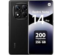 Xiaomi Redmi Note 14 Pro Smartphone, 8 + 256 GB, batteria 5500 mAh, schermo AMOLED da 6,67", MediaTek Helio G100-Ultra 120 Hz, con schermo Eye-Care da 200 MP, nero