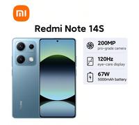 Xiaomi Redmi Note 14S Versione Globale Smartphone NFC Sistema Fotocamera AI da 200MP Grado Pro 67W HyperCharge Con Batteria da 5000mAh Processore MediaTek Helio G99 Corning® Gorilla® Glass 5 Display A