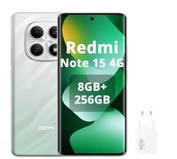 XIAOMI REDMI Note 15 4G Smartphone 8GB + 256GB Massive 6000mAh Batteria ad alta durabilità Display Glass IP64 Dust and Water Resistance, Charger Included (Green)