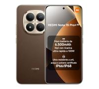 Xiaomi Redmi Note 15 Pro+ 5G, Smartphone 8+256GB, Batteria massiccia da 6500 mAh, IP66/IP68, Nuova fotocamera 200 MP, Display AMOLED da 6,83", Marrone Mocha, Garanzia 2 anni, Caricatore non incluso