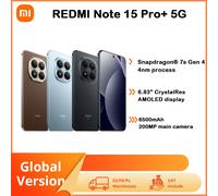 Xiaomi Redmi Note 15 Pro + 5G Versione Globale Display da 6,83 Pollici Nfc Snapdragon ® 7S Gen 4 200Mp Dolby Atmos ® Fotocamera