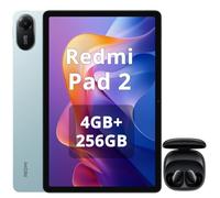 XIAOMI Redmi Pad 2,Tablet 4 GB+256 GB WiFi,display da 11 pollici 2.5K nitidissimo,processore avanzato Helio G100-Ultra,batteria capiente da 9000 mAh,versione WiFi,Verde,incluso cuffie smart nero