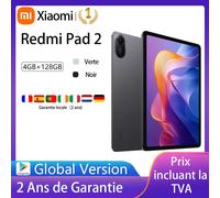Xiaomi Redmi Pad 2 WIFI,11",90 Hz,MediaTek Helio G100-Ultra,8MP Caméra,9000 mAh Mint Green