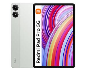XIAOMI Redmi Pad Pro 5G Tablet 8+256GB 12.1" 2.5K Eye-Care Display HyperOS Snapdragon 7s Gen 2 Mobile Platform 10.000mAh Large Batteria Volume, with Charger (Green)