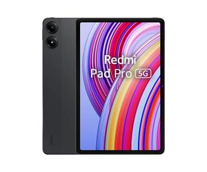 XIAOMI Redmi Pad Pro 5G (Tablet) Con Anello, 2.4GHz Display 12.1", Batteria da 10.000 mAh, Ricarica rapida 33W, 8GB RAM-256GB ROM, Nero