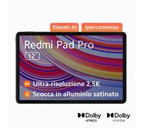Xiaomi Redmi Pad Pad Pro Qualcomm Snapdragon 128 GB 30,7 cm (12.1") 6 GB Wi-Fi 6 (802.11ax) Android 14 Grafite, Grigio