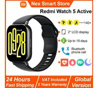 Xiaomi Redmi Watch 5 Smart Watch attivo, chiamata Bluetooth, display LCD da 2", smartwatch per il monitoraggio dell'ossigeno nel sangue con frequenza cardiaca di tutto il giorno