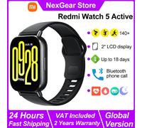 Xiaomi Redmi Watch 5 Smart Watch attivo, chiamata telefonica Bluetooth, display LCD da 2", smartwatch per monitoraggio della frequenza cardiaca dell'ossigeno nel sangue