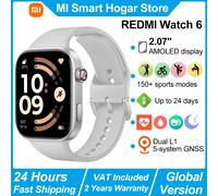 XIAOMI Redmi Watch 6, Smartwatch Uomo Donna, Activity Tracker AMOLED 2.07'' con Monitoraggio di Frequenza Cardiaca, 150+ modalità sportive, Autonomia 24 giorno, 5ATM, GPS, Android&iOS, Nero