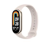 Xiaomi Smart Band 8, Cornice Metallica, Schermo AMOLED 1.62'', Luiminosità Adattiva, Monitoraggio Salute, Frequenza aggiornamento 60Hz, 200+ quadranti, Autonomia 16 giorni, Resistenza acqua 5ATM, Oro