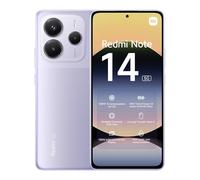 Xiaomi Smartphone Redmi Note 14 5G, 6+128G, Sistema fotografico AI da 108MP, batteria da 5110mAh, display con tecnologia Eye-Care da 120Hz, funzionalità AI (caricabatterie non incluso), Viola