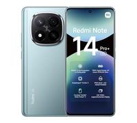Xiaomi Smartphone Redmi Note 14 Pro+ 5G, 8+256GB, fotocamera AI di livello professionale da 200MP, IP68, HyperCharge da 120W, funzionalità AI (caricabatterie non incluso), Blu