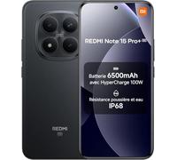 XIAOMI Smartphone Redmi Note 15 Pro+ 5G NFC, 12+512 GB, Nero, IP68, 6,83", Snapdragon 7s Gen 4, Fotocamera 200 MP, Ricarica Rapida 100 W, Batteria 6.500 mAh(Con NFC, senza caricabatterie)