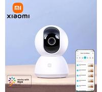 XIAOMI Telecamera Wi-Fi intelligente per la sicurezza domestica PTZ 2K, 360 ° Vista panoramica, 3 MP, riconoscimento facciale AI, versione cinese con adattatore