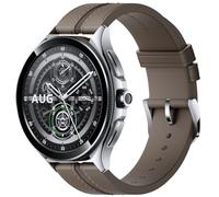 Xiaomi Watch 2 Pro 4G (LTE) Smartwatch (135-205 mm, Leder, Silber/Braun), Braun, Unico, Klassisch