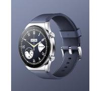 XIAOMI Watch S1 Strap (Leather) Blue, Cinturino in Pelle, Compatibile con Watch S1, Blue, Versione Italiana