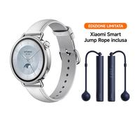 Xiaomi Watch S4 41mm + Jump Rope, White 3,35 cm (1.32'') AMOLED Digitale Argento Xiaomi