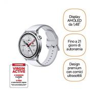 XIAOMI Watch S5 46 mm, Smartwatch per Uomo/Donna, AMOLED da 1,48", Fitness Tracker con Monitoraggio del Sonno, 21 Giorni, 150+ Modalità Sportive, GPS Dual-Band, NFC, Android&iOS, Argento