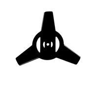 xiaopang 1/2 Pezzi 150 mm in Metallo for decespugliatore, Lame for Testina 3/4 Denti for Tosaerba Elettrico, Parti for Tosaerba, Accessori for Utensili(1PC 3T Black)