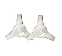 xiaopang 1/2 Pezzi 150 mm in Metallo for decespugliatore, Lame for Testina 3/4 Denti for Tosaerba Elettrico, Parti for Tosaerba, Accessori for Utensili(2PC 3T Sliver)