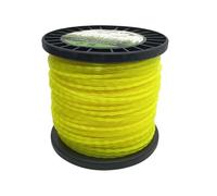 xiaopang 1 pz 100 m* 2,4 mm/2,7 mm/3 mm Giallo Filo di Nylon Resistente for decespugliatore, Tosaerba, Macchina for diserbo da Giardino(2.7mmx100m)