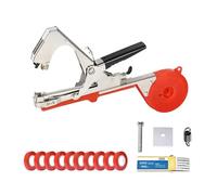 xiaopang 1 pz accessori per rilegatrice per rami di frutteto, set di dispositivi per pomodoro e cetriolo, 10 nodi, 1 scatola cinghie chiodi (C)