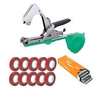 xiaopang 1 pz accessori per rilegatrice per rami di frutteto, set di dispositivi per pomodoro e cetriolo, 10 nodi, 1 scatola cinghie chiodi (A)
