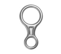 xiaopang 1 pz Discensore for Arrampicata su Roccia 35KN Figura 8 Anello di Corda for Parole Attrezzatura for Dispositivo a Otto Ingranaggi in Discesa(Silver)