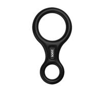 xiaopang 1 pz Discensore for Arrampicata su Roccia 35KN Figura 8 Anello di Corda for Parole Attrezzatura for Dispositivo a Otto Ingranaggi in Discesa(Black)