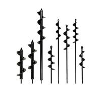 xiaopang 1 pz Punta da Trapano a Spirale for trivella da Giardino con Albero Esagonale, for Giardinaggio, aiuole, Pali, scavatori di buche(8x25cm)