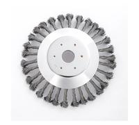 xiaopang 1 pz. Spazzola a Disco con Ruota in Filo d'Acciaio a Nodo Intrecciato, Testina for decespugliatore, Testina for decespugliatore, antiruggine e diserbo for Tosaerba(5 inch)