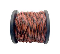 xiaopang 1 Set 3mm*100 Bobina di Filo for decespugliatore in Nylon Arancione e Nero, Modello a Spirale, for Tosaerba, Giardino, diserbante