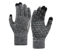 xiaopang 1 set Guanti caldi autunnali e invernali da esterno in pile da corsa touch screen antivento da uomo Fitness Sport Fotografia e ciclismo(SMT039a-grey,L)