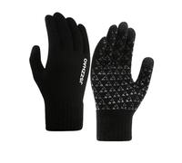 xiaopang 1 set Guanti caldi autunnali e invernali da esterno in pile da corsa touch screen antivento da uomo Fitness Sport Fotografia e ciclismo(SMT039a-black,L)
