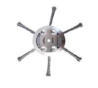 xiaopang 1 Testina for tagliabordi in Filo d'Acciaio da 6 Pollici for tagliaerba Compatibile con la Maggior Parte dei Tosaerba(3-Blade)