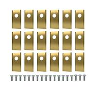 xiaopang 1SET Lama for tagliaerba in Acciaio Inossidabile for Robot tagliaerba Set di Ricambio for tagliaerba(Gold,18PCS)