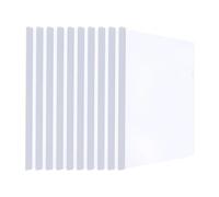xiaopang Copertine for report da 10 pezzi con barra scorrevole, cartella di presentazione in carta A4 trasparente da 8 mm, raccoglitore di documenti for la scuola(10 Pcs Clear)