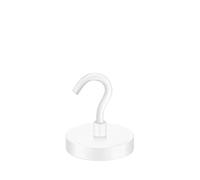 xiaopang Ganci magnetici da crociera bianchi resistenti for aule, frigoriferi, pensili, cabine, griglie, cucine, garage, luoghi di lavoro e uffici ecc.(White SNE25,4PCS)