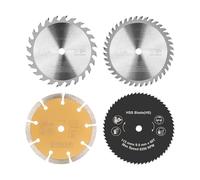 xiaopang Set di 4 Lame for seghe circolari da 115 mm TCT/diamantate/HSS, Utensili da Taglio in carburo, Dischi for Lavorazione del Legno
