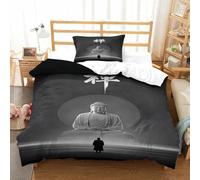 XiaopangXY Buddha Statue Biancheria Da Letto Con Cerniera Nascosta, Sakyamuni CHAN Set Copripiumino Single(135x200cm) Lussuoso Calore Set Di Biancheria Da Letto Per Ragazzi E Ragazze